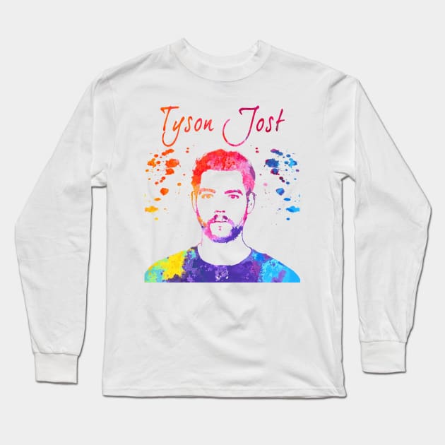 Tyson Jost Long Sleeve T-Shirt by Moreno Art